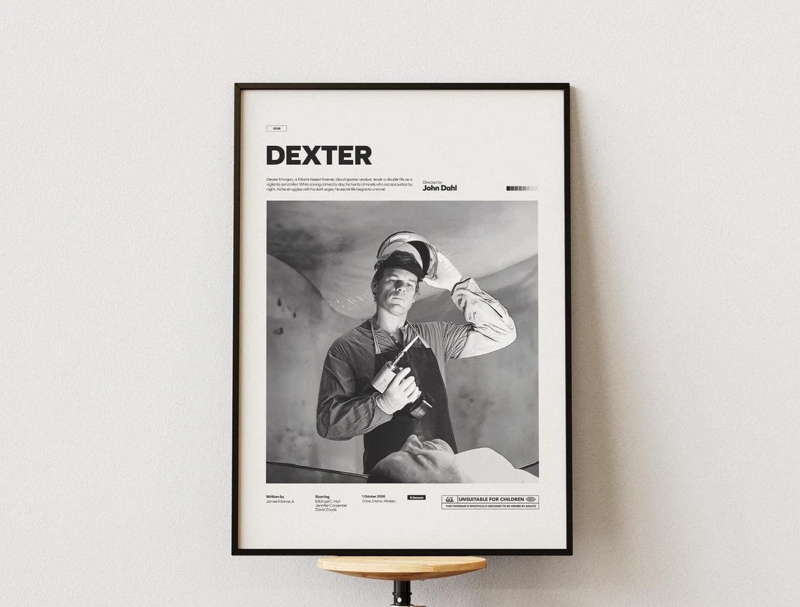 Dexter TV Series Poster Premium Matte Vertical Poster