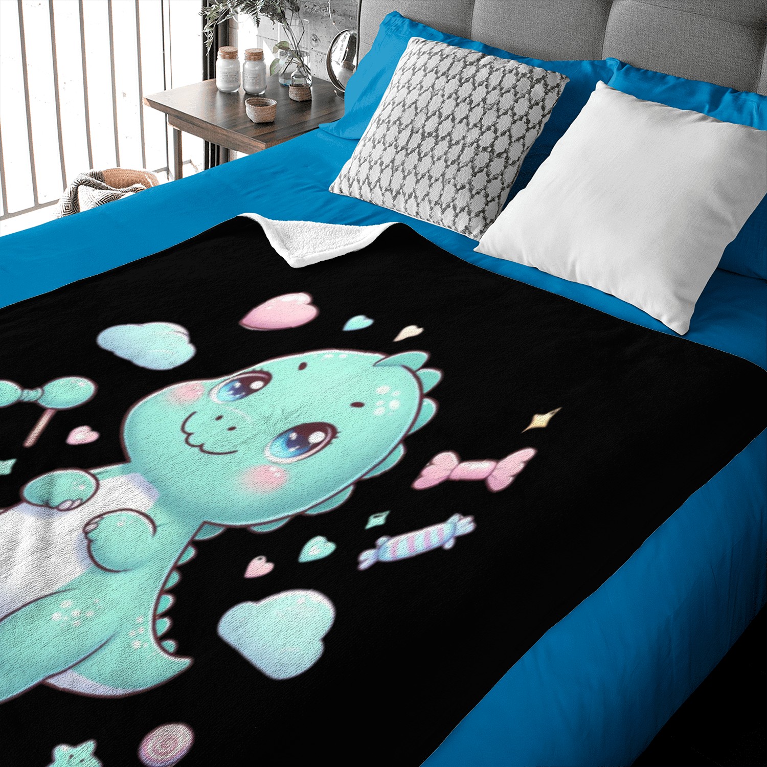 Cute Dino Baby Blankets