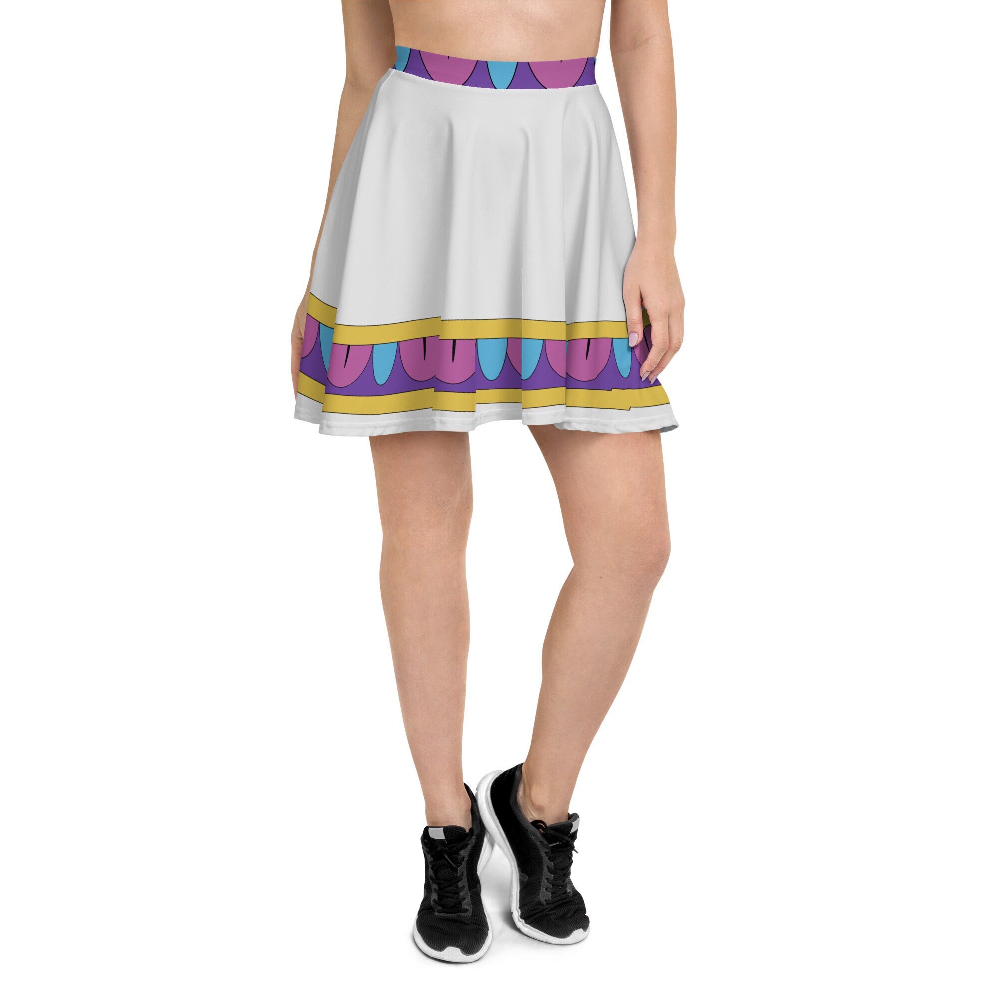 Enchanted Teapot Running Costume Skater Skirt
