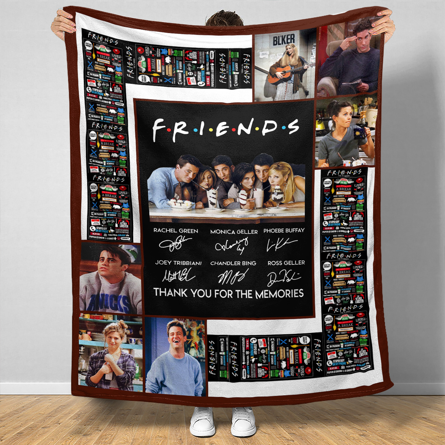 Friends Fleece Blanket, Movie Character Lover Blanket, Sitcom Lover Blanket