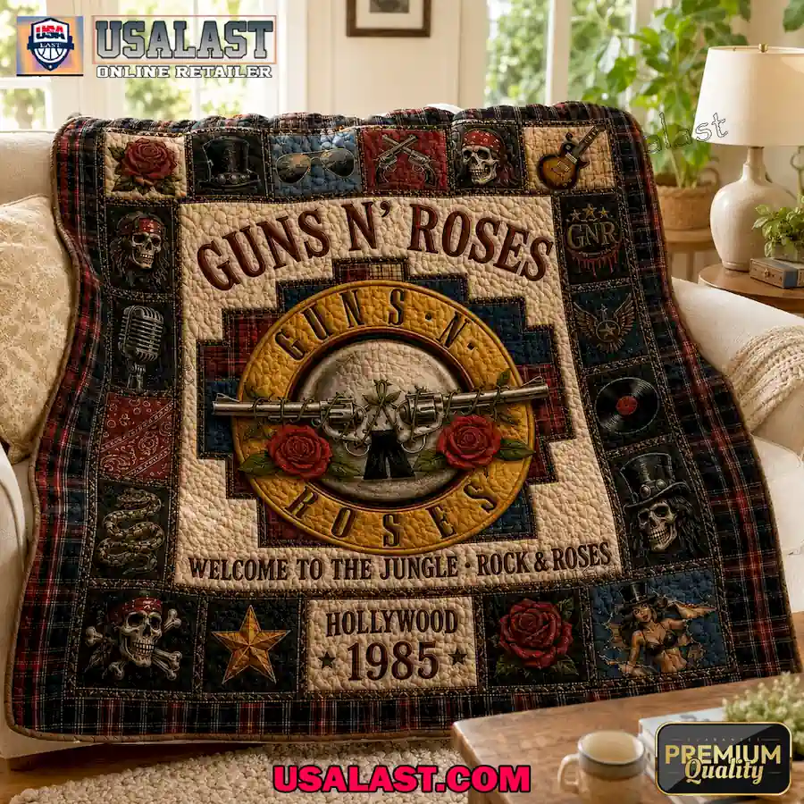 Guns N’ Roses Welcome To The Jungle Quilt Blanket