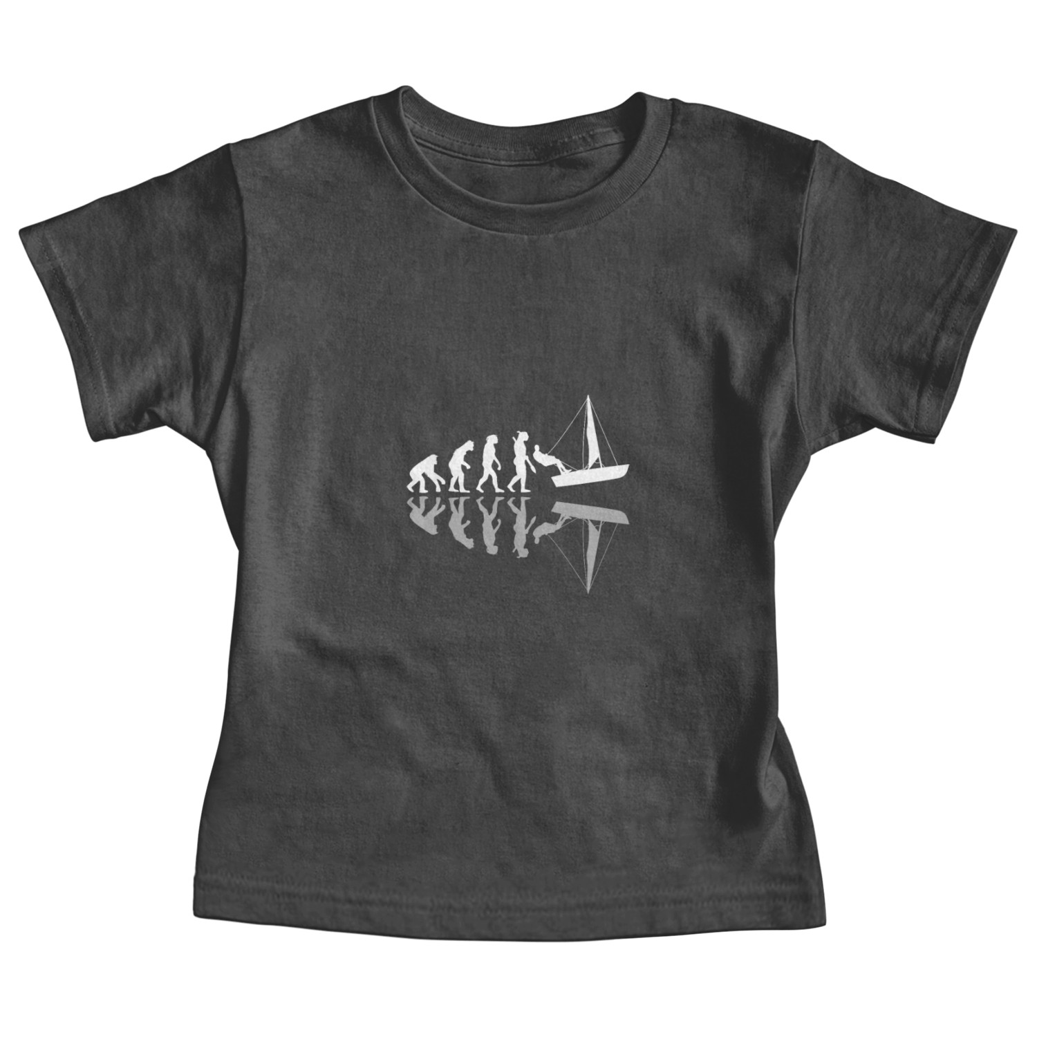 Sailing Human Evolution Sailboat Sailor Sail Baby Tees