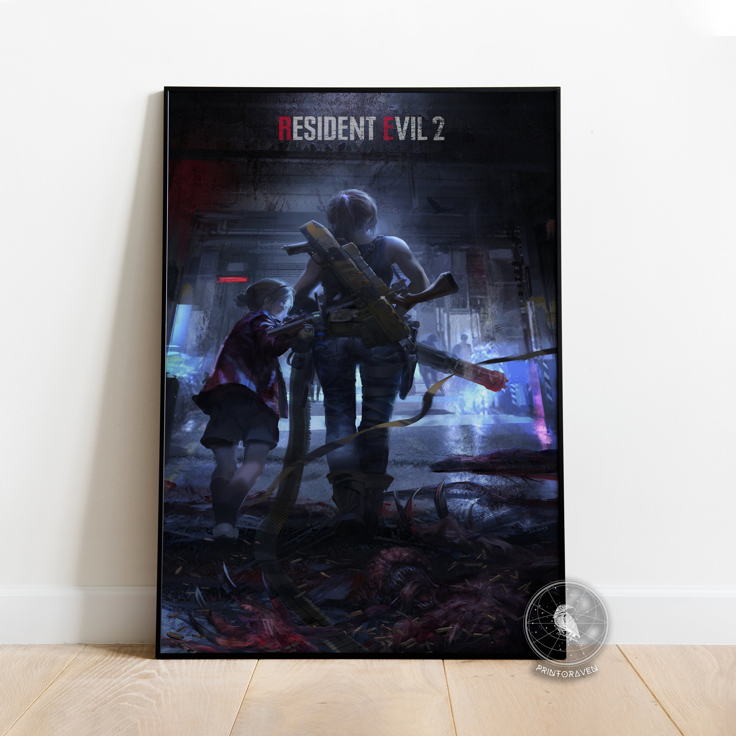 Resident Evil Poster | Claire Redfield Wall Art Unfamed poster, Available in 7 sizes poster, Gift for fan, Movie lover gift