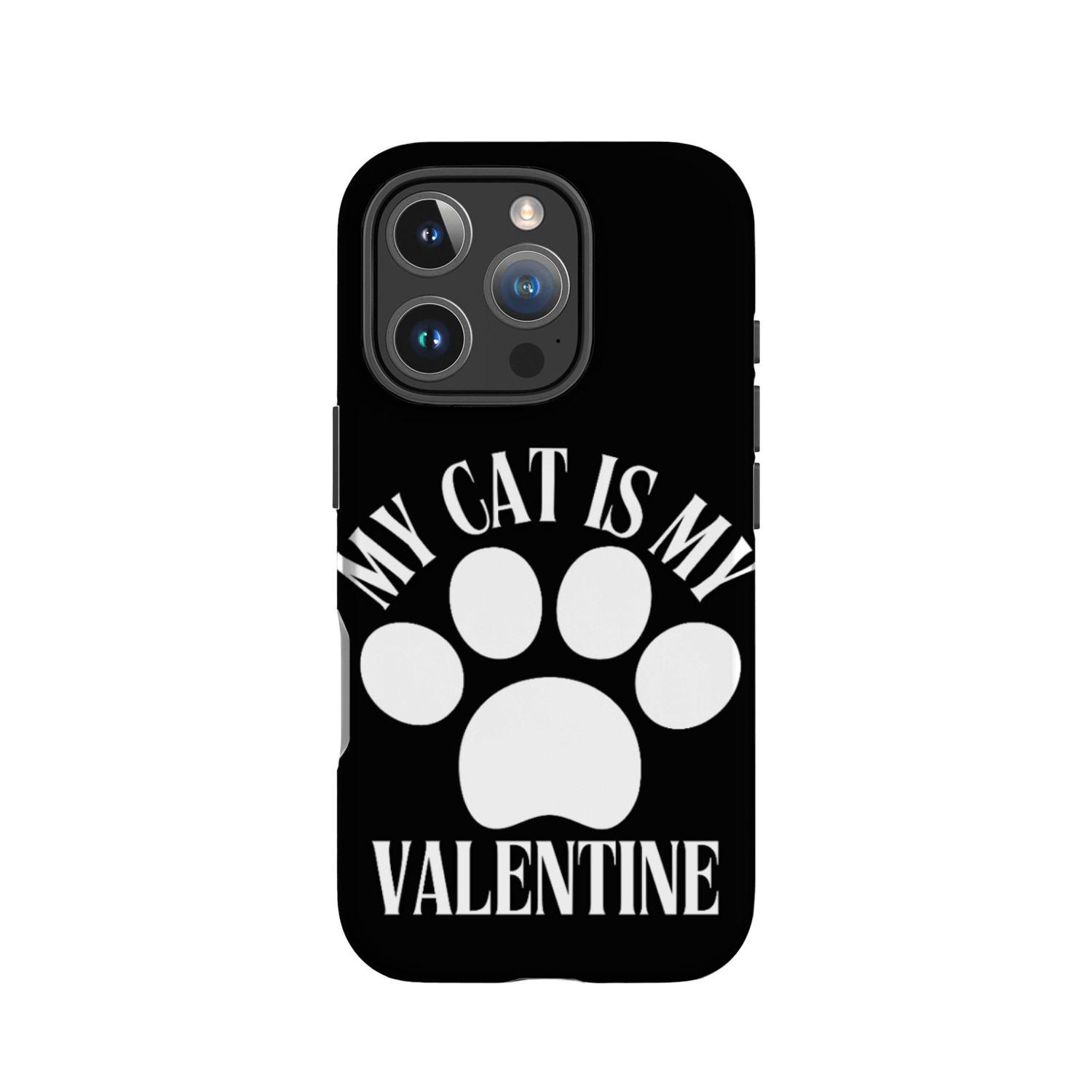 My Cat Is My Valentine IPhone Cases