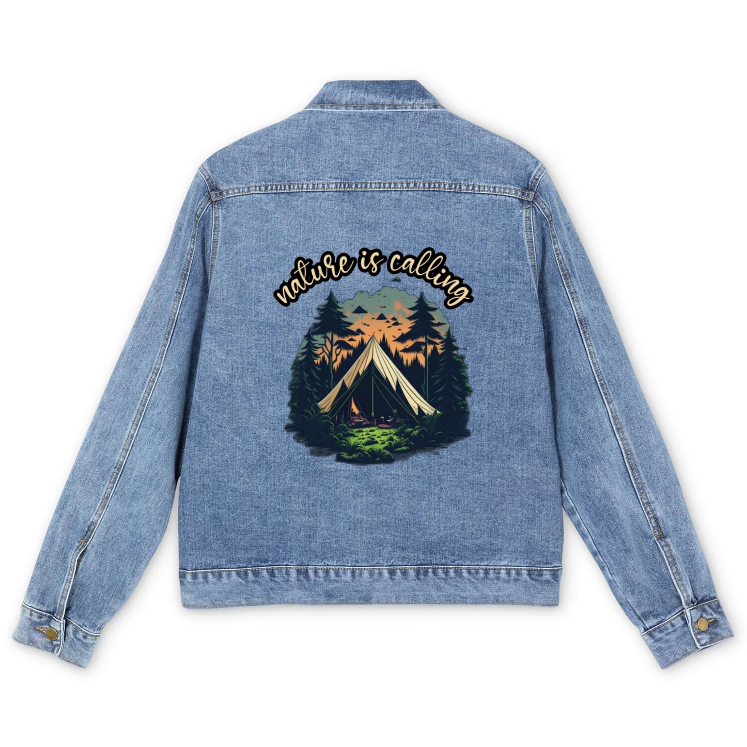 nature is calling Men's Denim Jackets