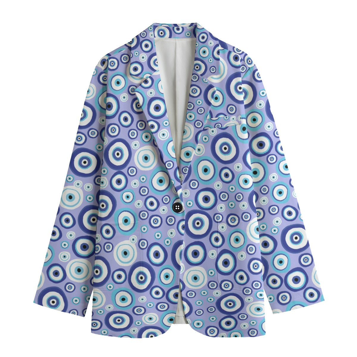 Women's Leisure Blazer, Evil eyes Blazer, Ancient protection Blazer, eyes Blazer, protection Blazer, casual blazer, Leisure Blazer, gift