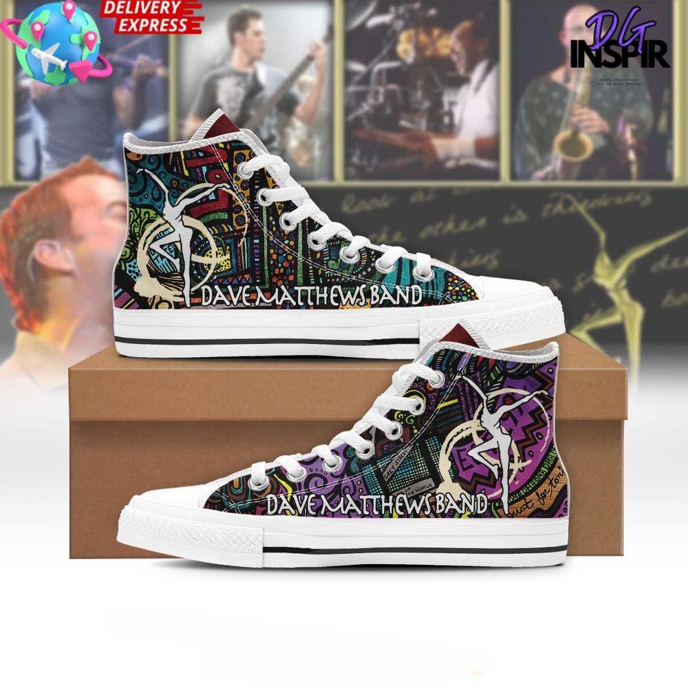 Music Band High Top Canvas Shoes, Rock Art Sneakers