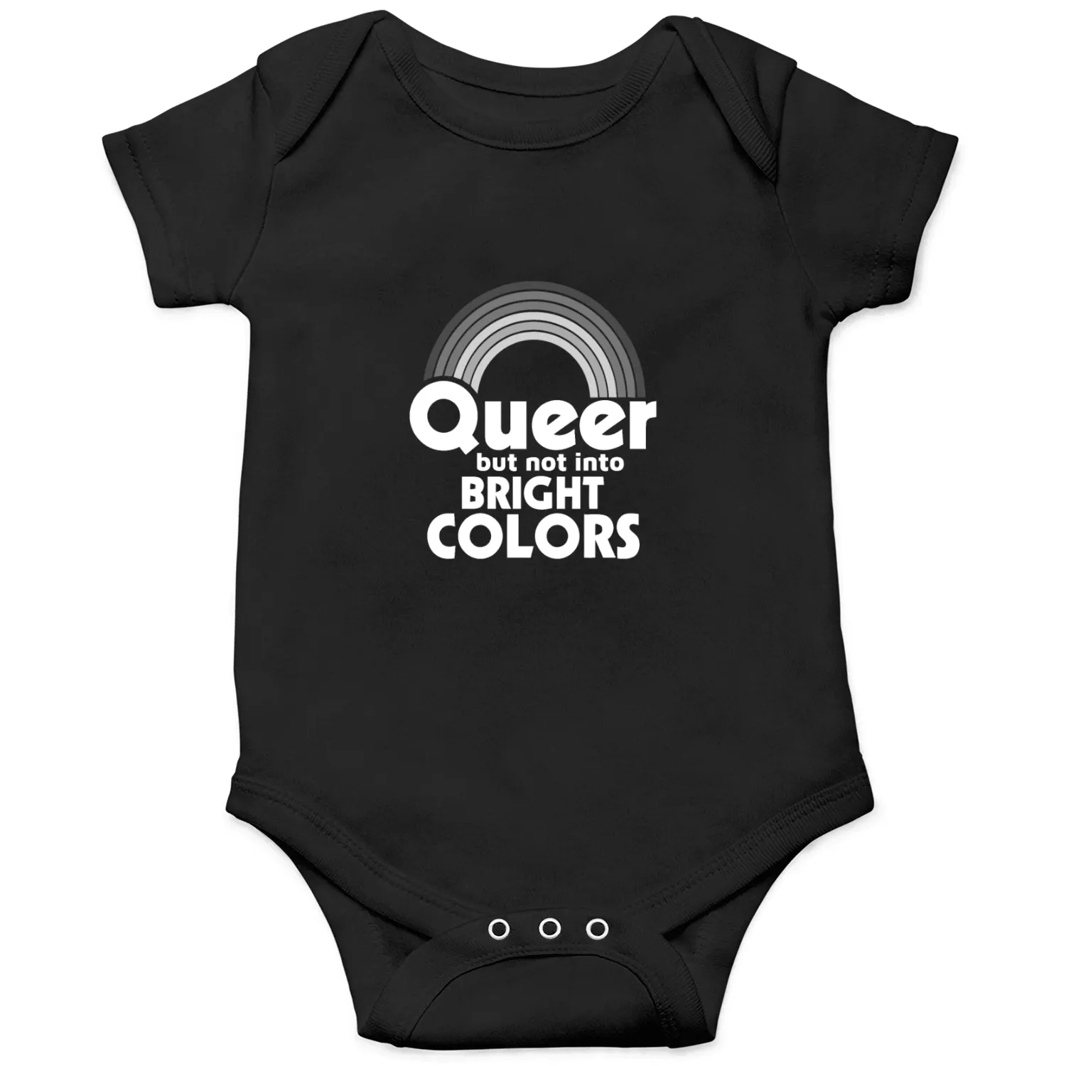Queer But Not Into Bright Colors Onesies