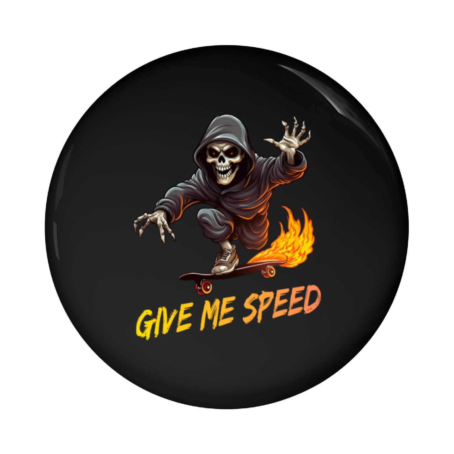 Skate Skater Speed for a Skater skateboarder Pin Buttons