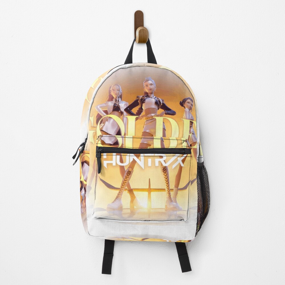 Golden Huntrix Kpop Demon Hunters Rumi Zoe Gold Single Backpack