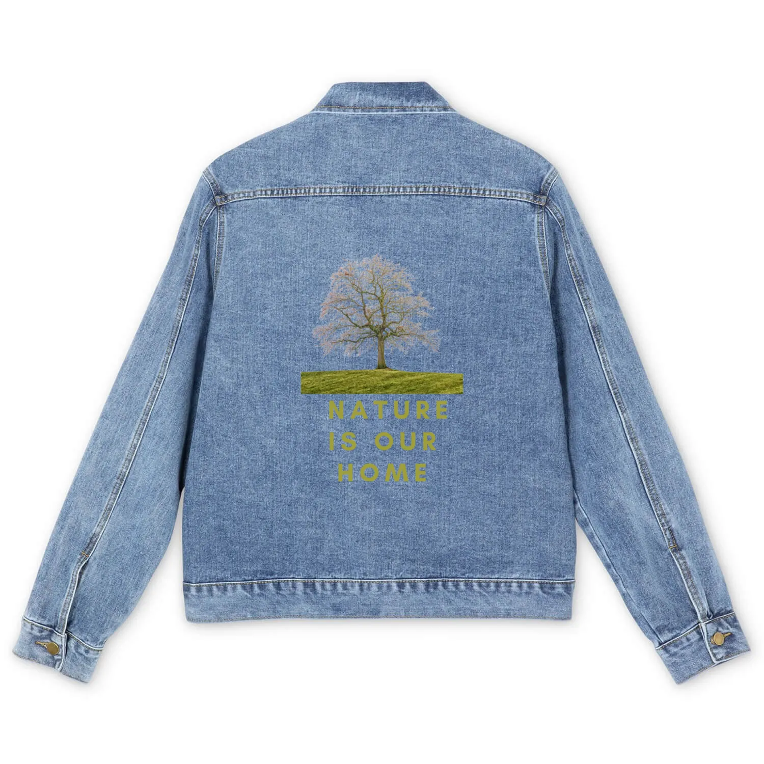 nature is our home Men's Denim Jackets