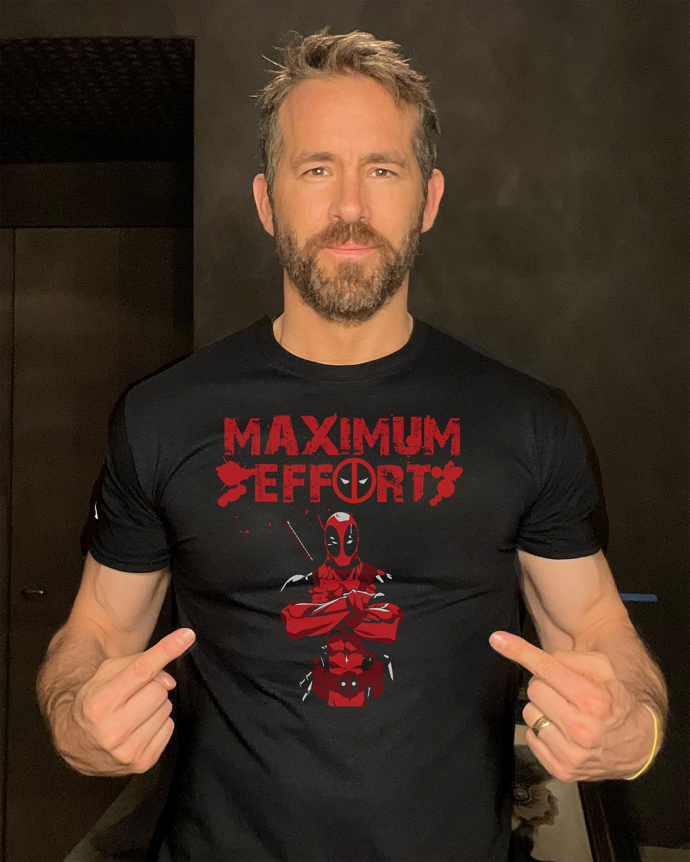 Maximum Effort Deadpool T-Shirt Funny Movie Themed