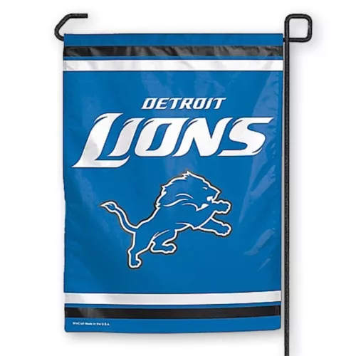 Detroit Lions Garden Window Flag 11 x 15 ( Flag Stand Not Included)