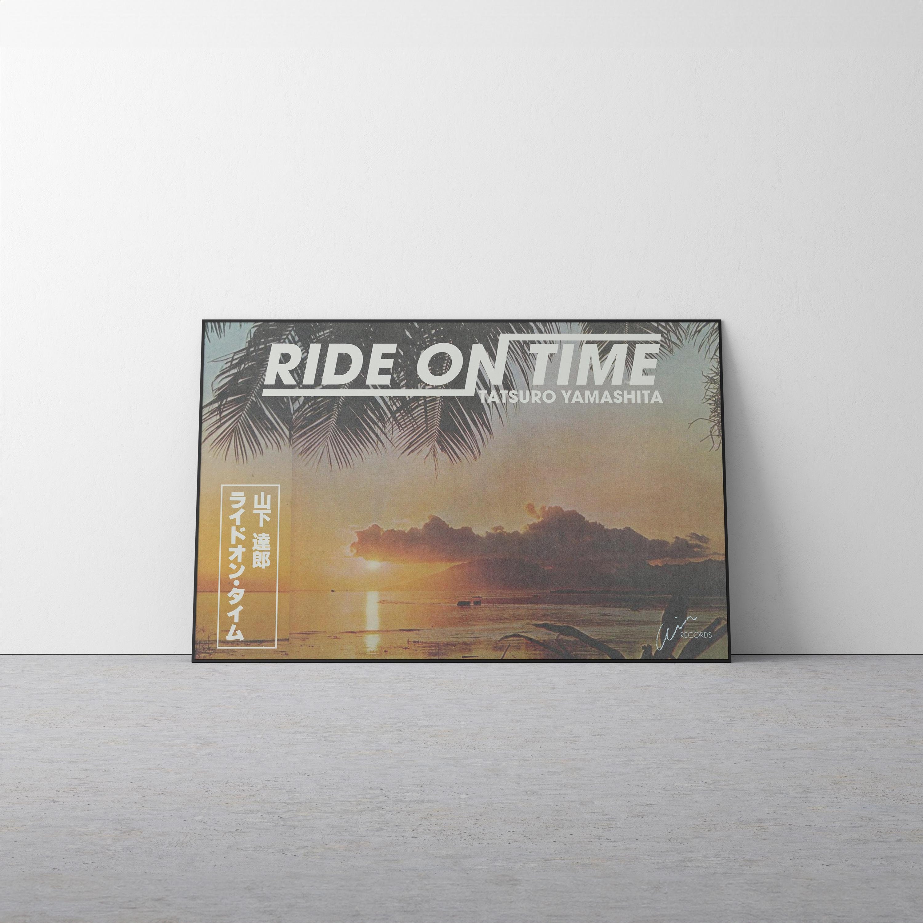 Tatsuro Yamashita Ride On Time Poster | Retro Japanese City Pop Wall Art