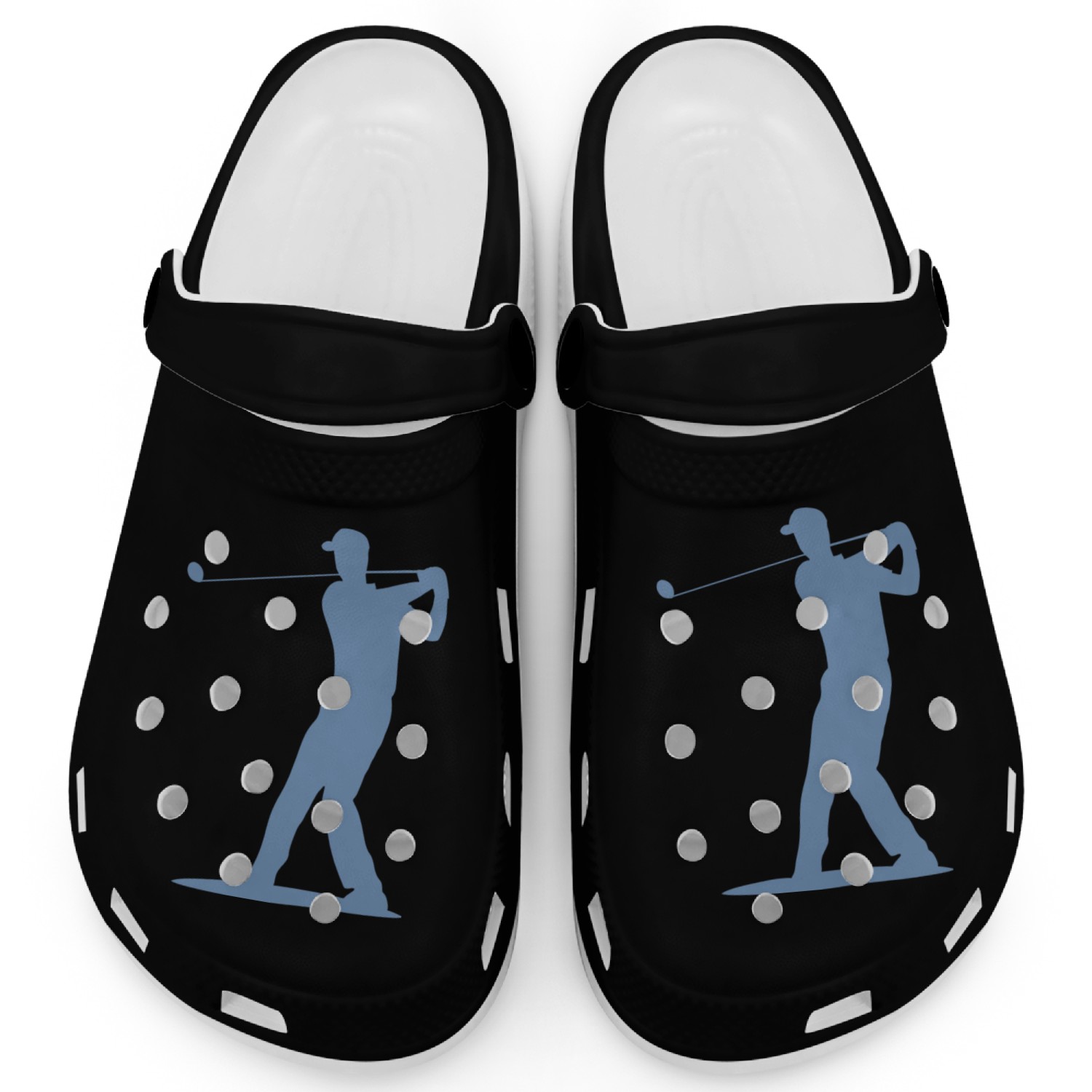 Golfer Clogs Off Silhouette - Men's Design
