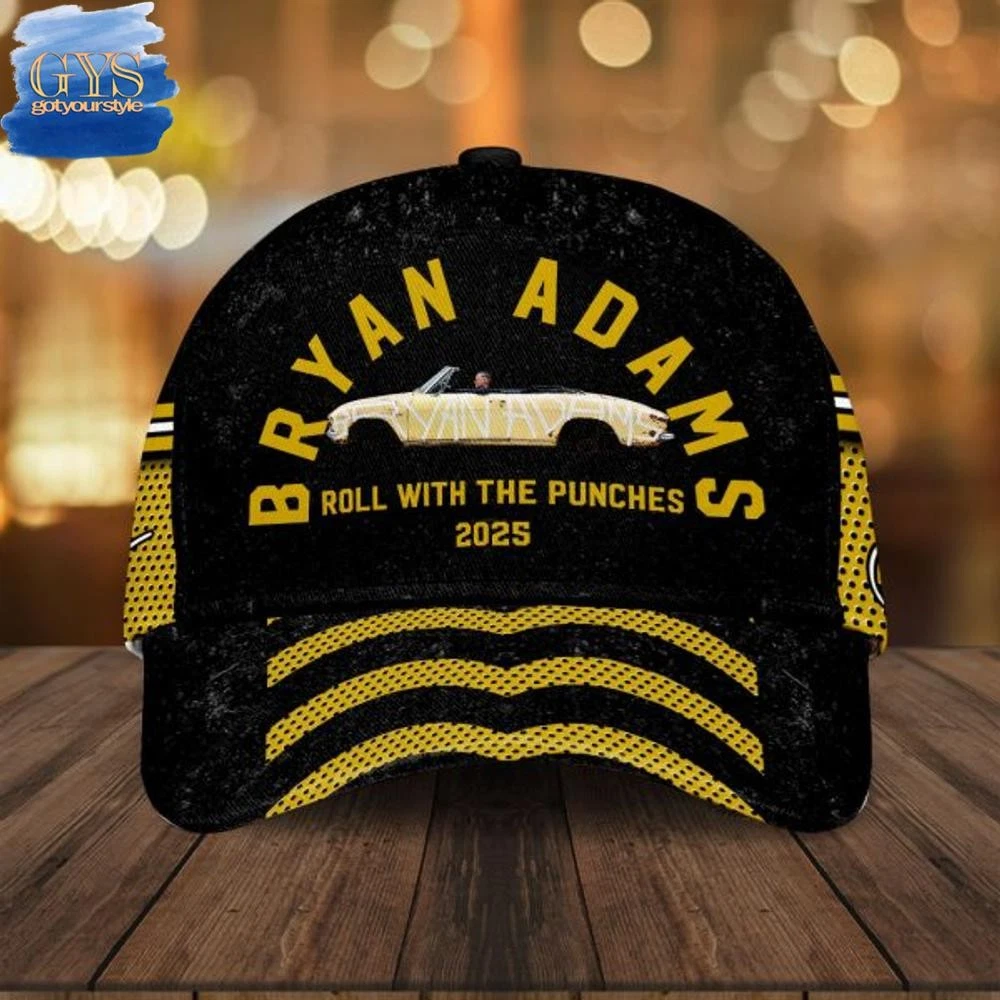 Bryan Adams 2025 Tour Cap – Rock Concert Memorabilia Gift for Music Fans