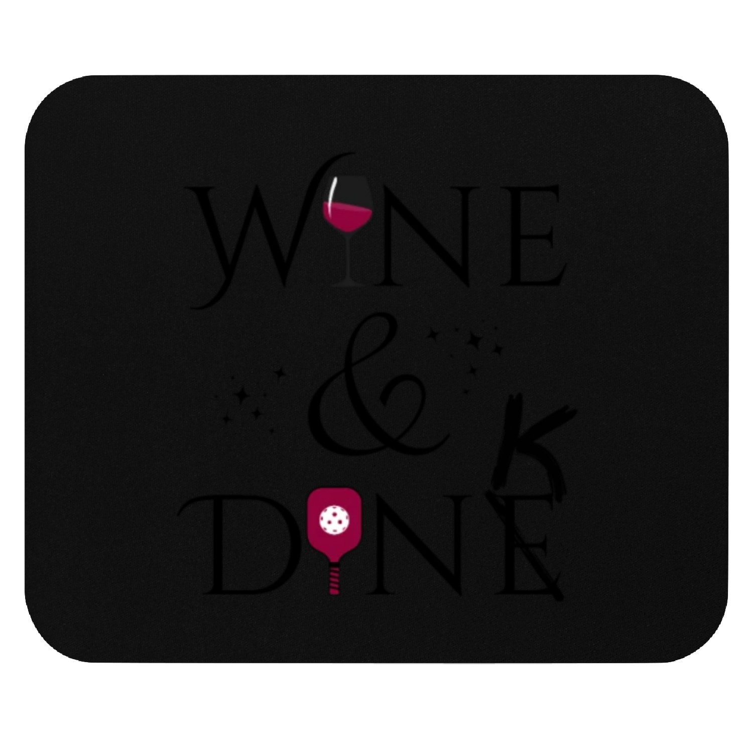 Wine & Dink Pickleball Mouse Pads & Accessories Light