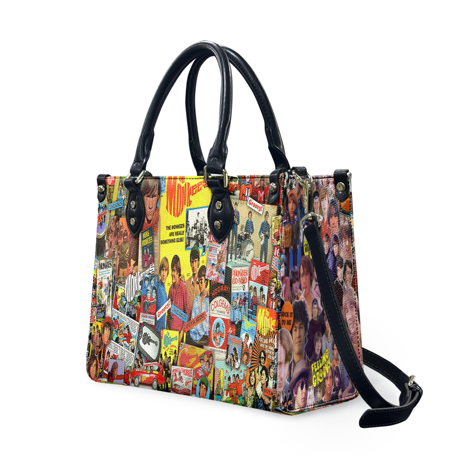 Personalized The Monkees Women Leather Bag