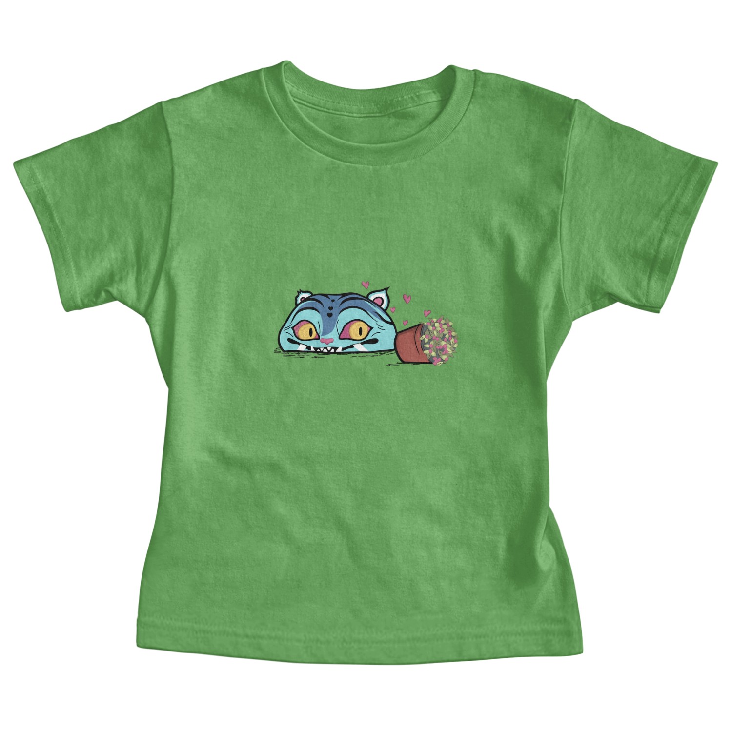 Demon Hunter Tiger Baby Tee, Kpop Tiger Shirt, Derpy Tiger and Bird Tee