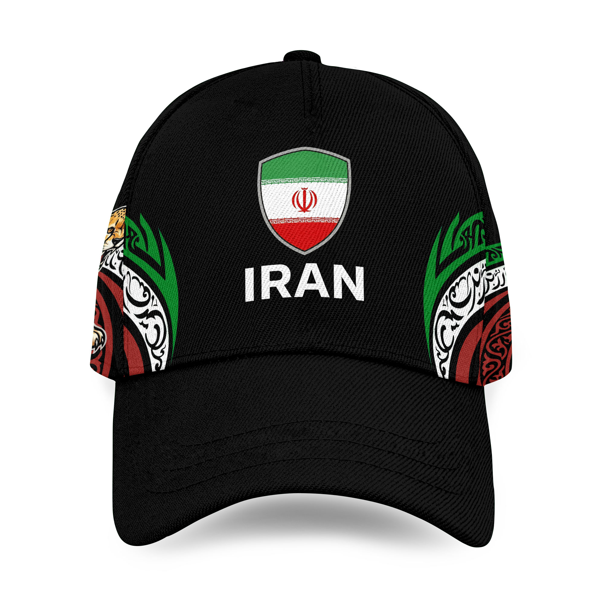 Personalized Iran Baseball Cap, Custom Name Number