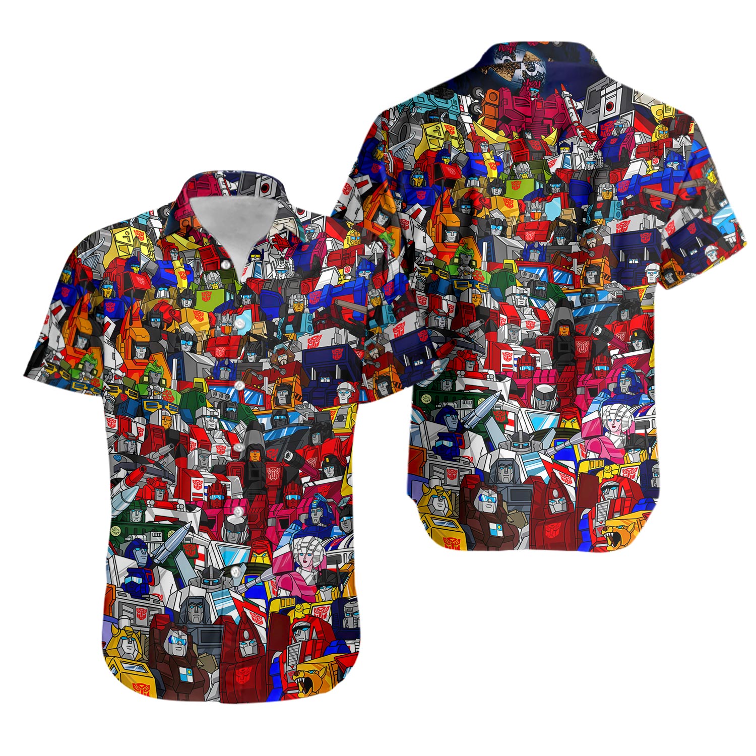 Transformer 80s Colorful Hawaiian Shirt