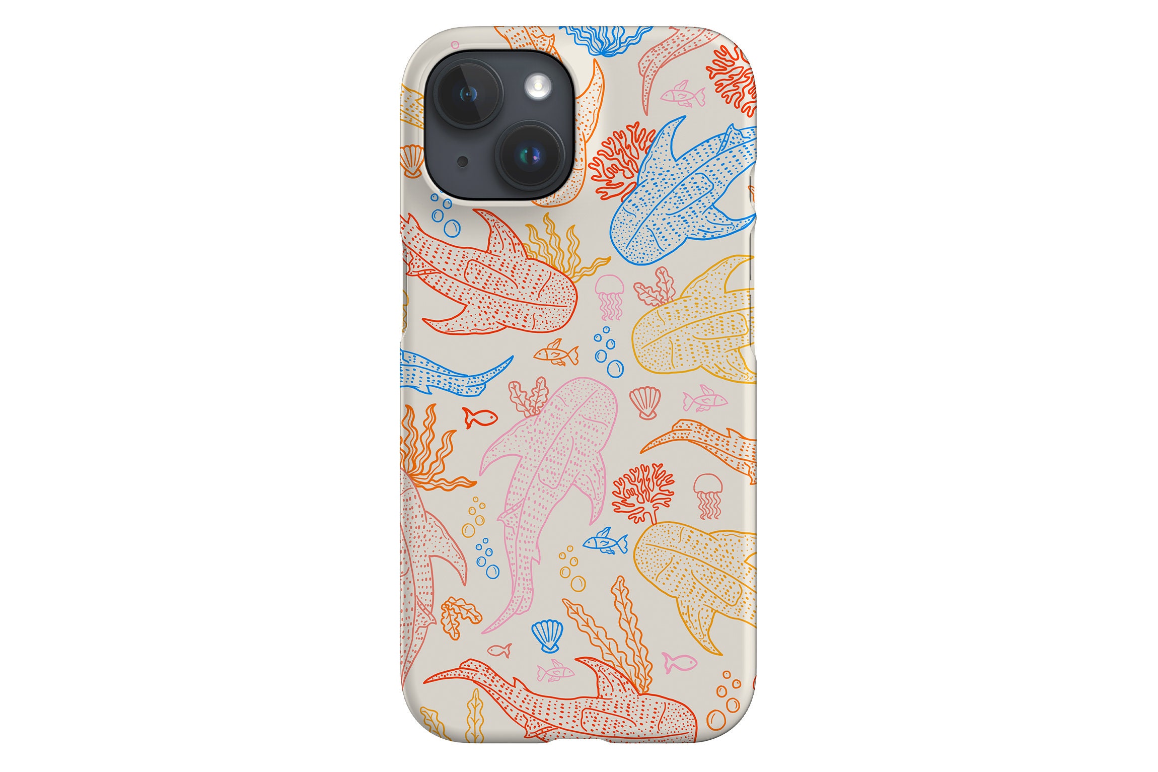 Whale Shark Scatter Coral Reef Phone Case