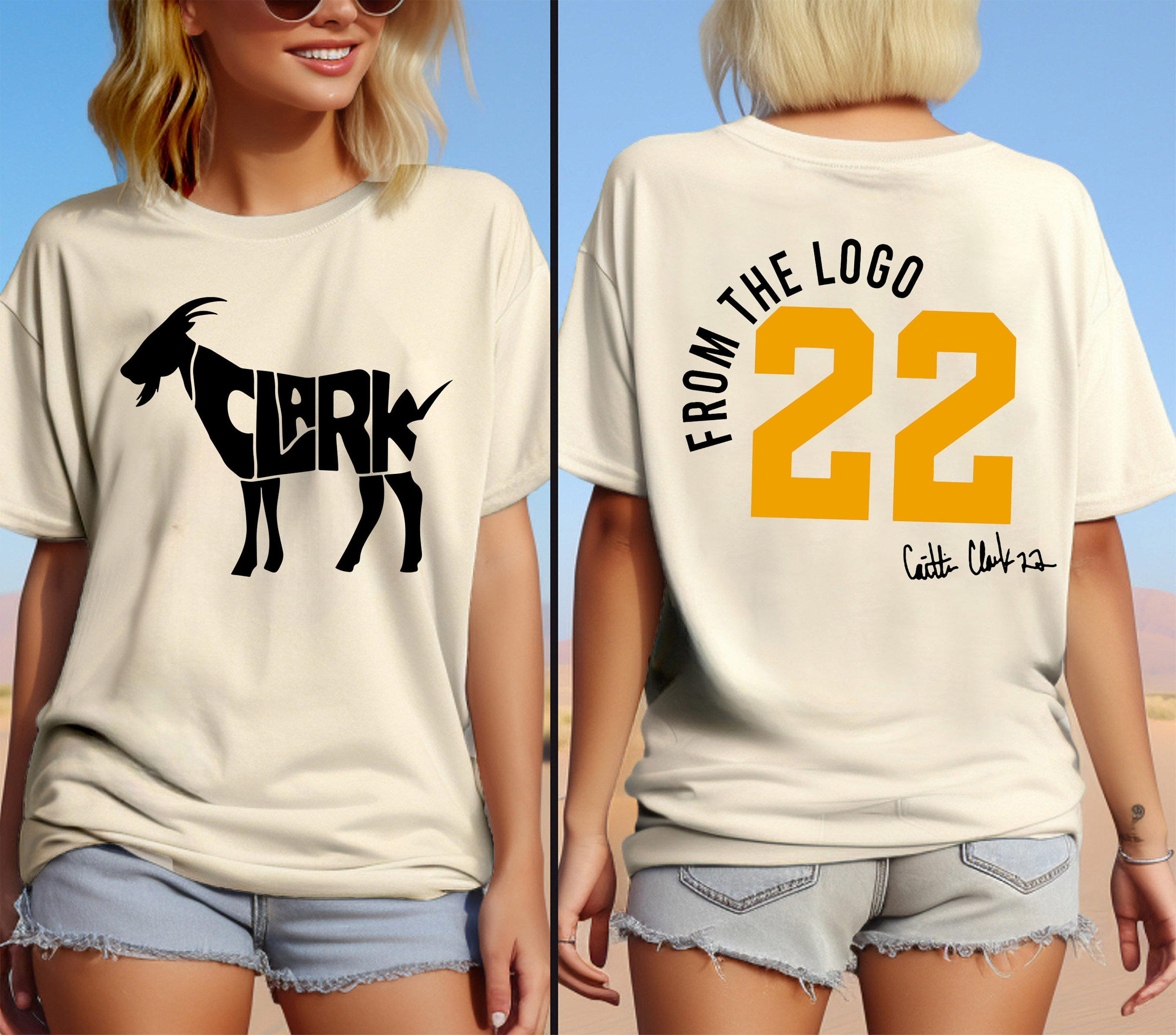 Basketball Clark GOAT, Caitlin Calrk shirt, From the logo 22