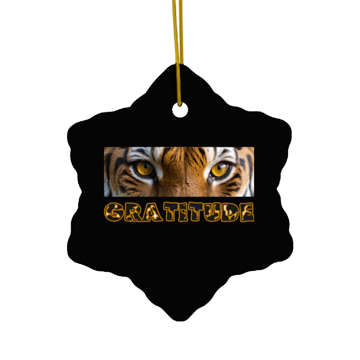 Gratitude Tiger – Powerful Wild Spirit Art Ceramic Ornaments
