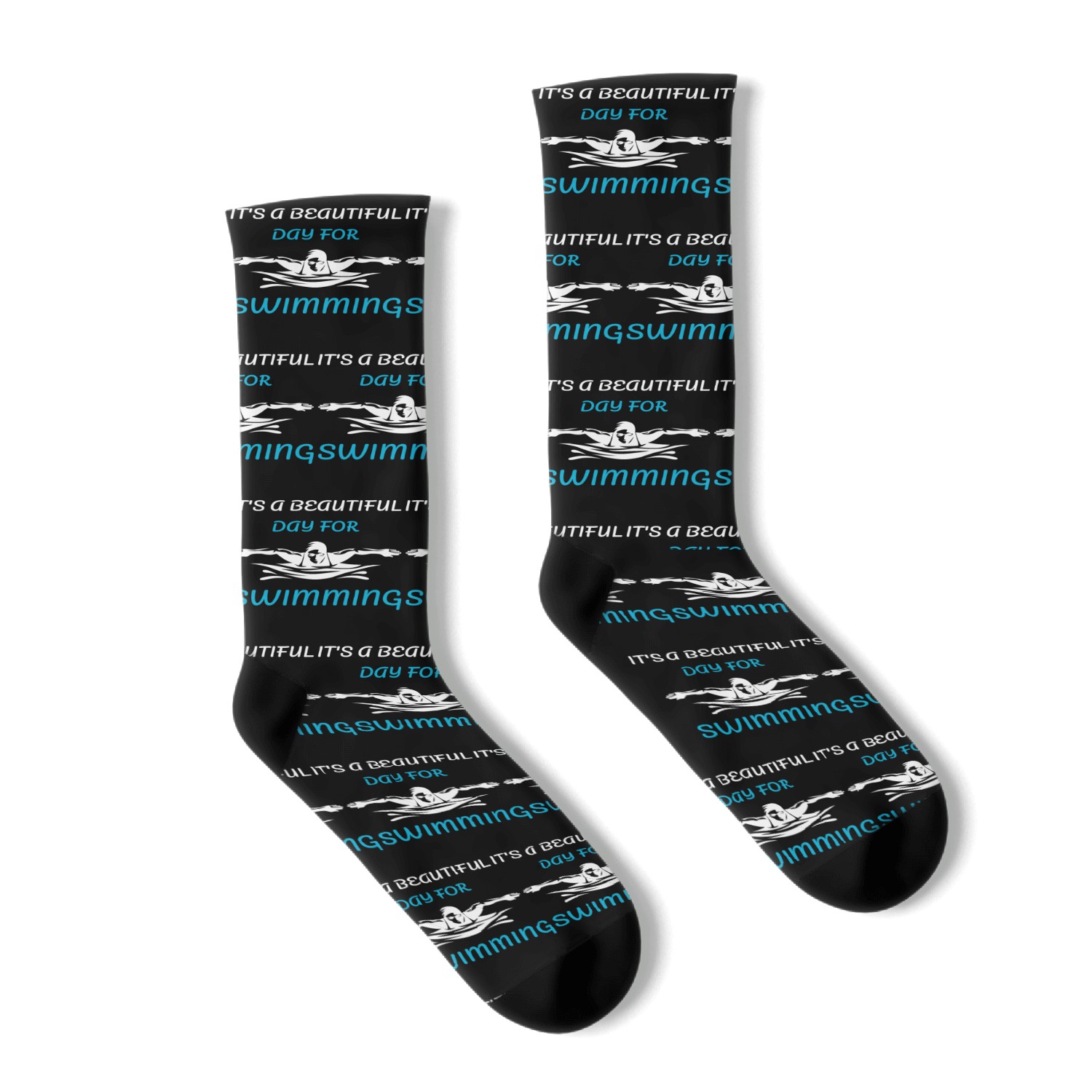 It's a Beautiful Day For Swimming - swimmer Socks