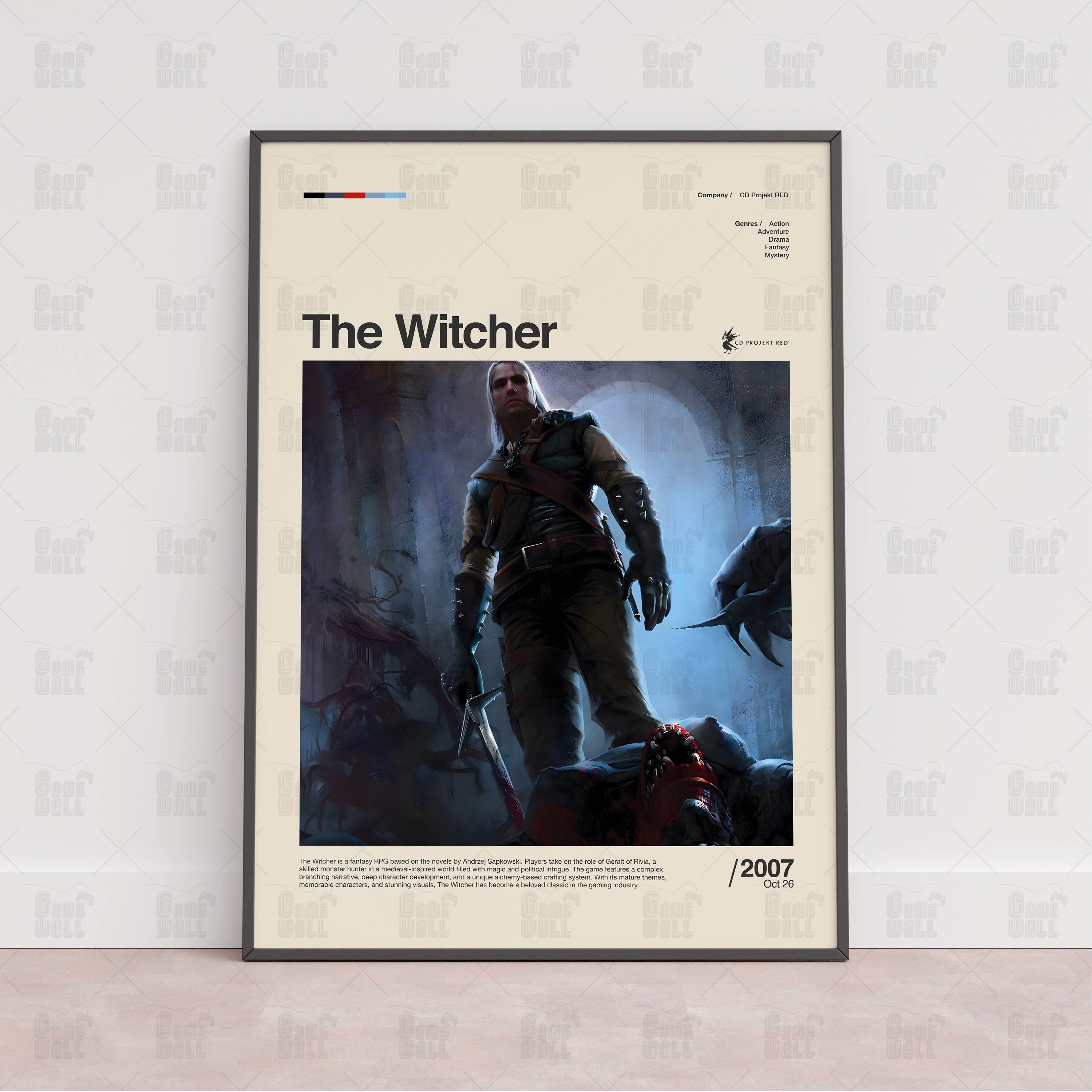 The Witcher Poster, Gaming Room Poster, Gaming Wall Poster, Gaming Print Poster, Game Gift, Video Games Poster, Gaming Wall Art
