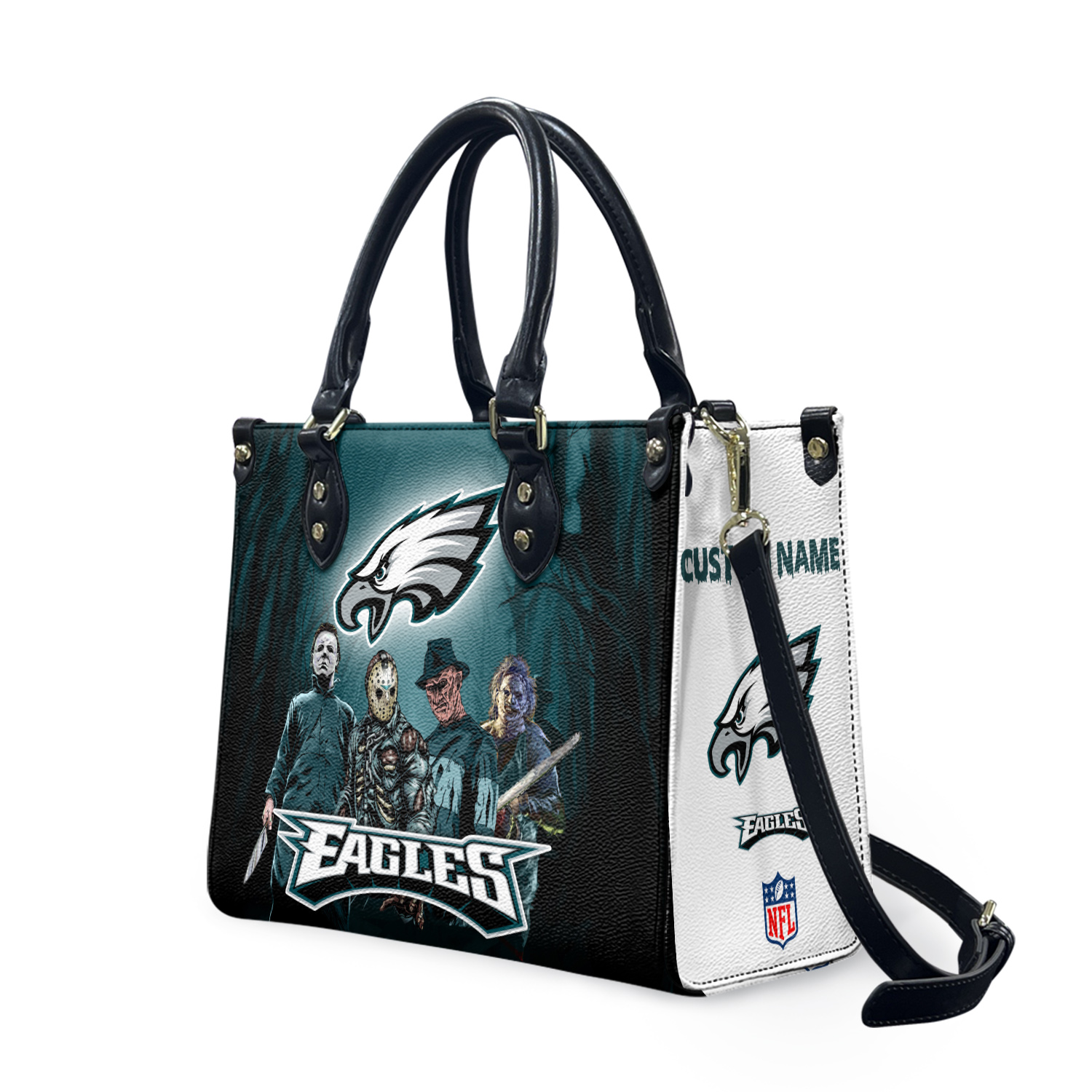 Personalized Philadelphia Football Team Eagless Leather Handbag Gift
