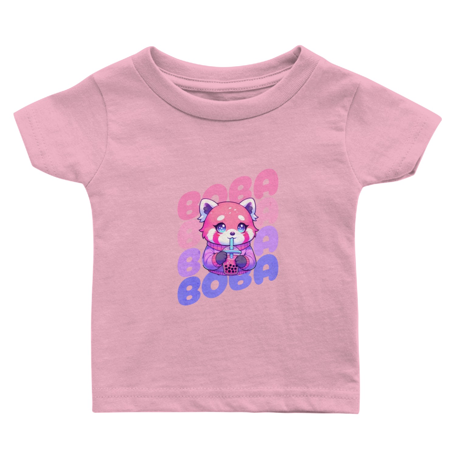 BOBA Cute Red Panda Baby T Shirts