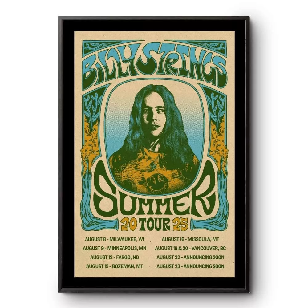 Billy String Summer Tour Aug 2025 Poster Print Portrait