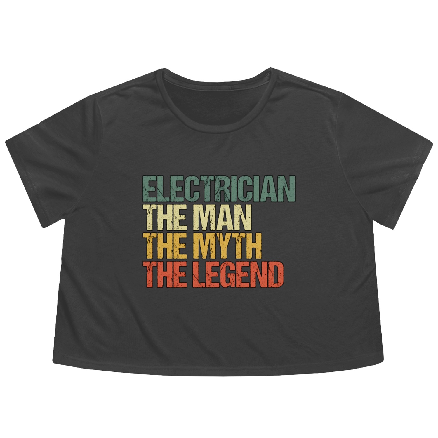 Electrician Journeyman Electrical Engineer Flowy Cropped Tees