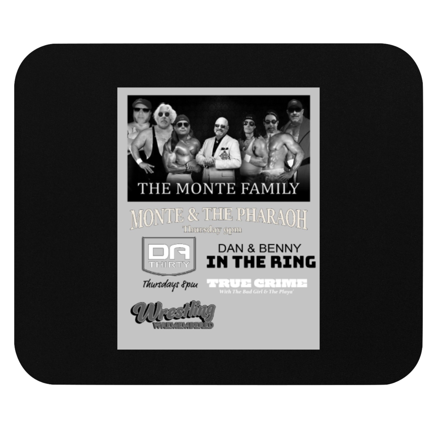 Wrestling Wremembered back Mouse Pads