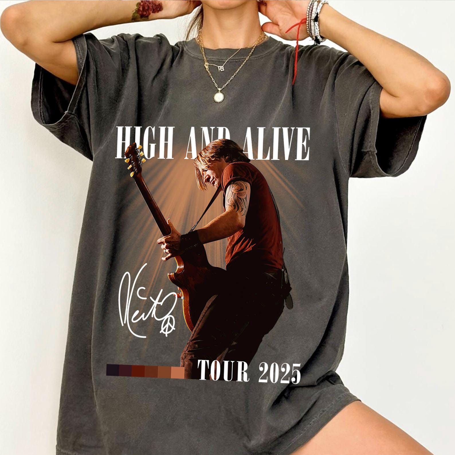 Comfort Colors Keith Urban High And Alive Tour 2025 Shirt, Keith Urban 2025 Concert, Keith Urban Fan Shirt, Keith Urban Merch