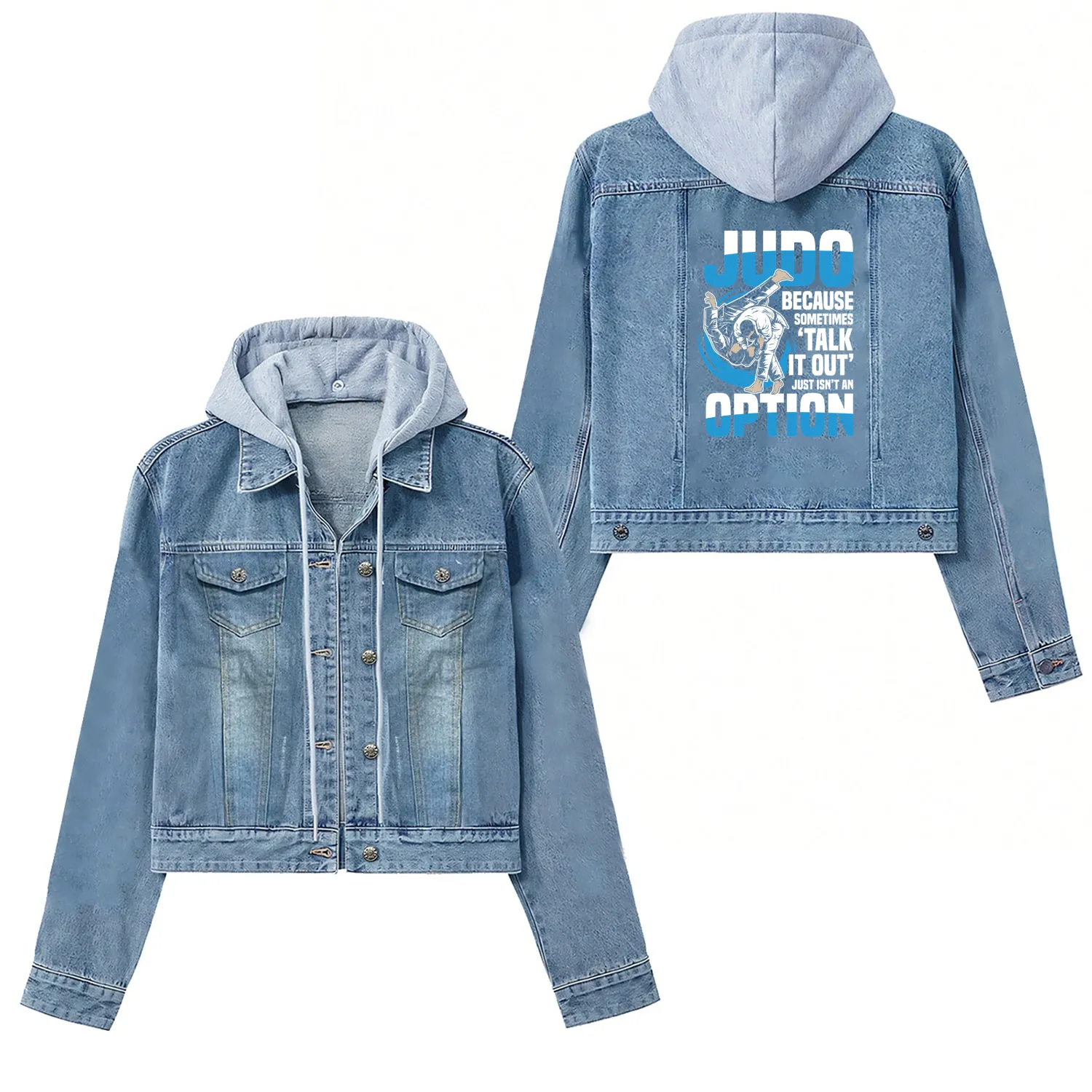 Judo: Because Sometimes 'Talk It Out' Just Isn't Women's Denim Jackets