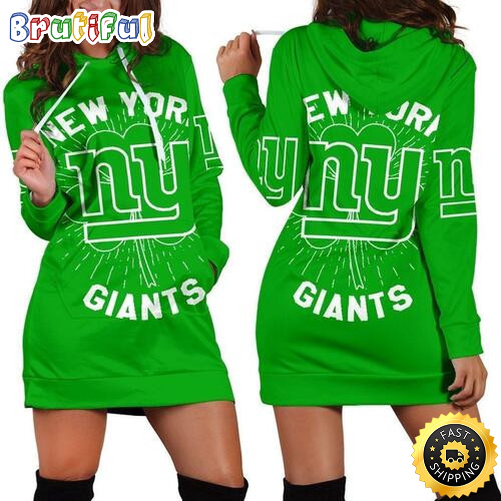 football New York Giants Hoodie Dress St Patricks Day For Women Hoodie