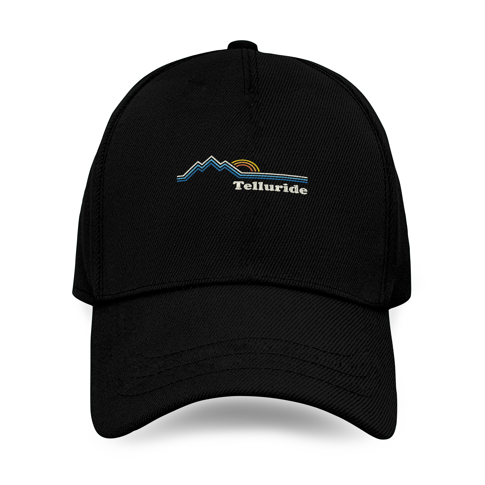 Retro Telluride Colorado Baseball Caps Vintage Sunrise Mountains T