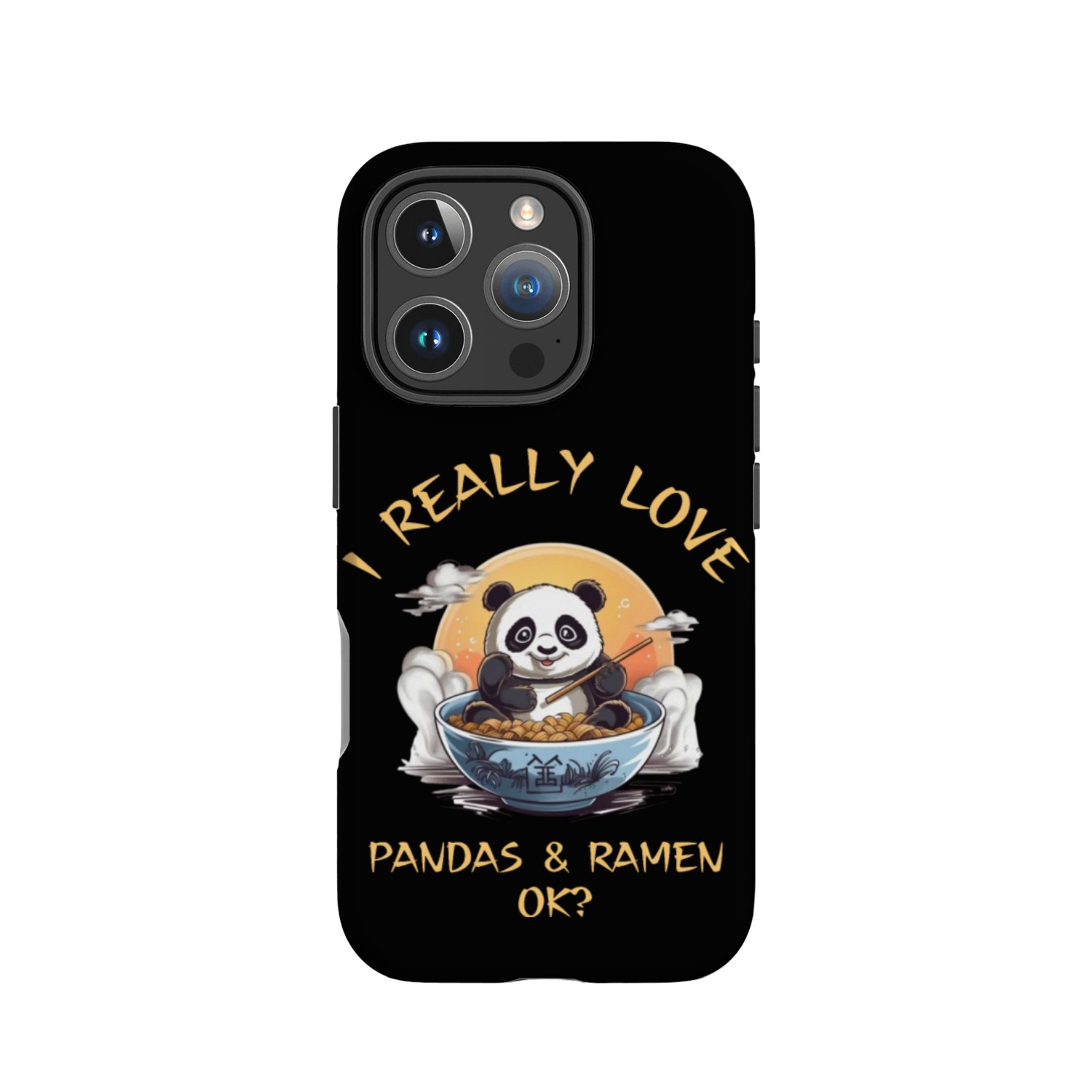 Kawaii Anime Panda Otaku Japanese Ramen Noodles IPhone Cases
