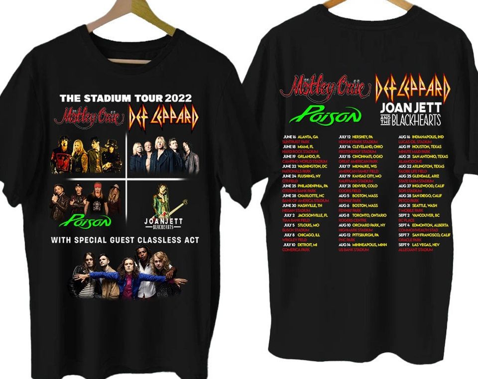 2022 The Stadium Tour, Vintage Motley Crue Shirt