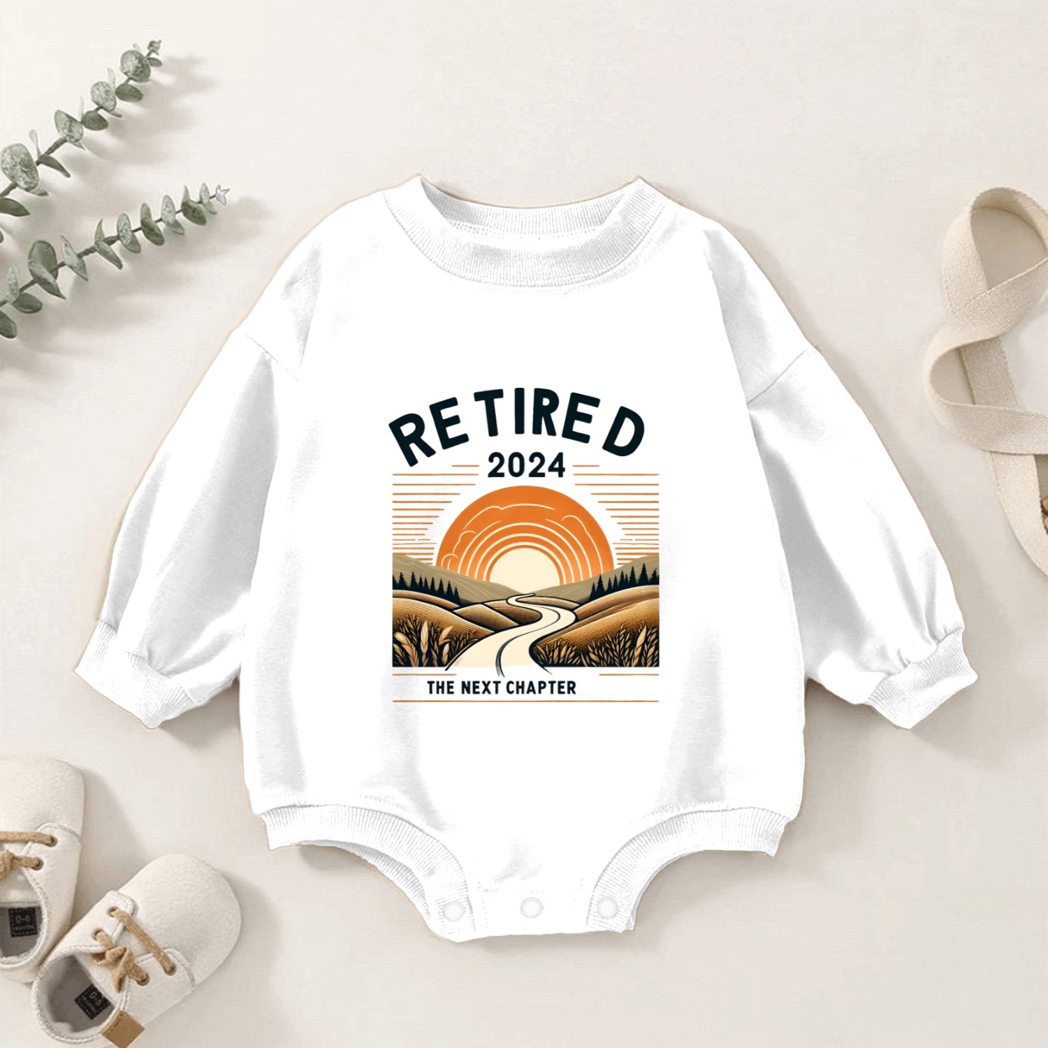 Retired 2024 The Next Chapter Begins Baby Romper Sweatshirts