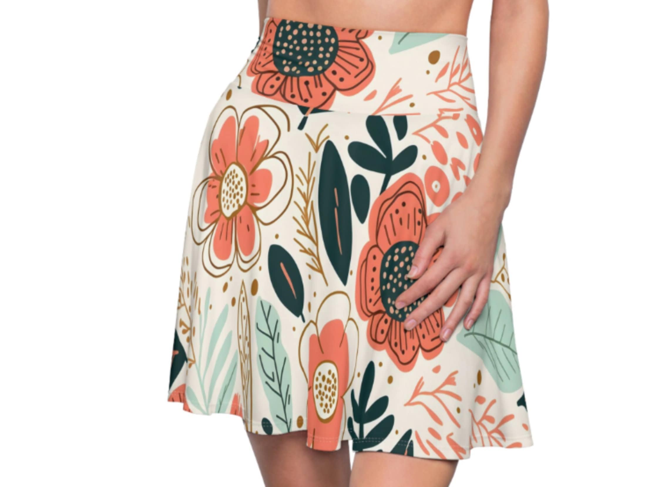 Bloomcore Skater Skirt, Women's Skater Skirt