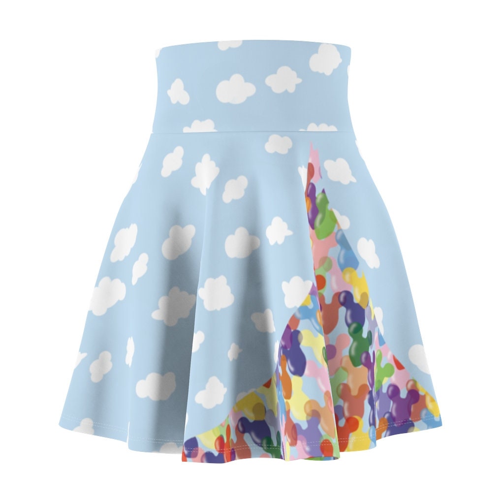 Theme Park Balloons Women's Skirt | Halloween Skater Skirt | Cosplay Costume | Halloween Gift For Women