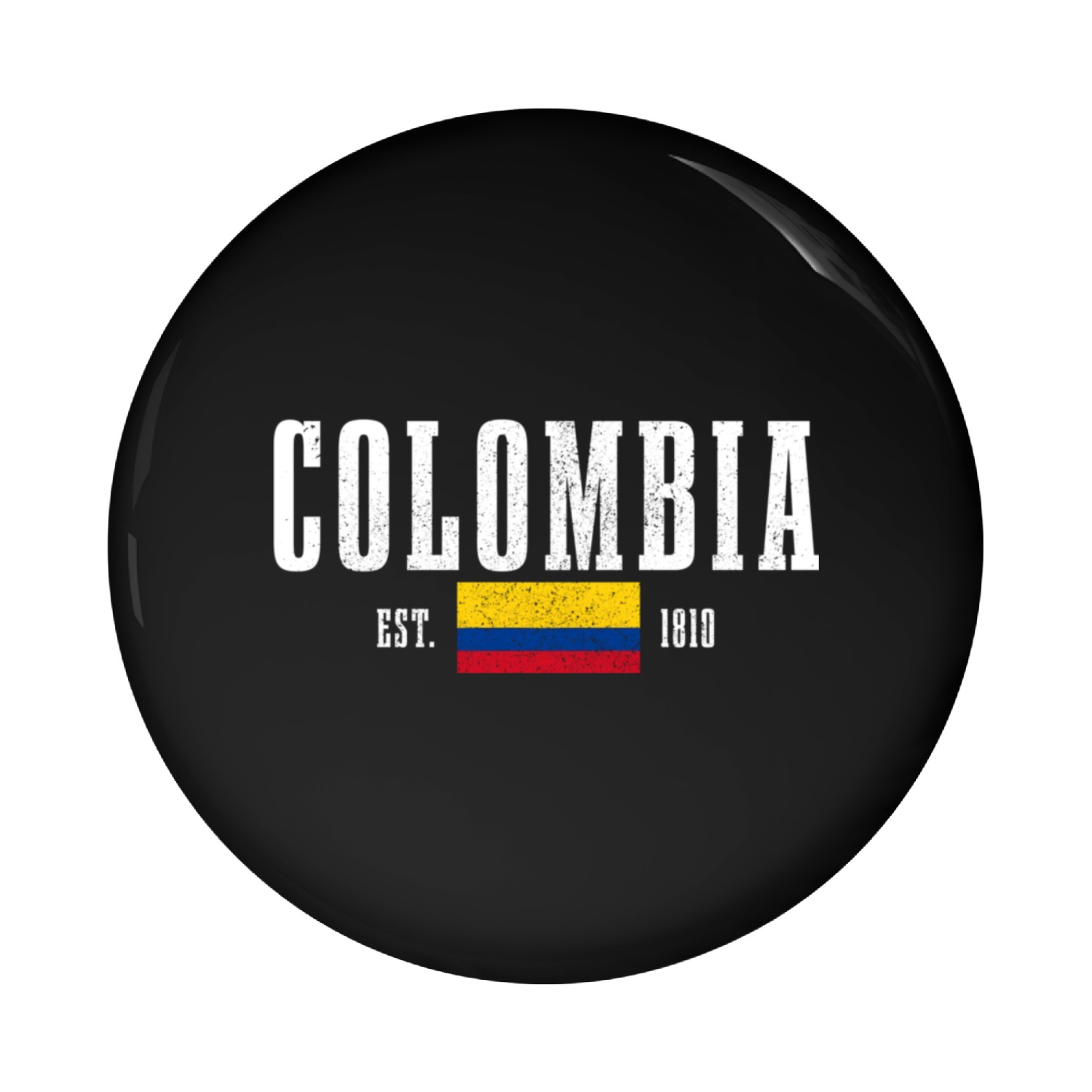 Colombia Est 1810 Colombian Flag Pride Colombia Pin Buttons