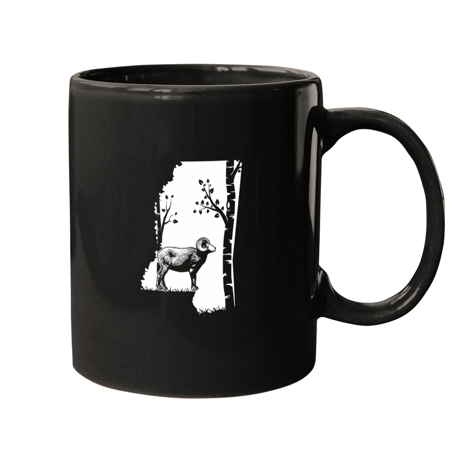 Goats Lover Bighorn sheep hunter 2Mississippi Map Goats Hunting Mugs