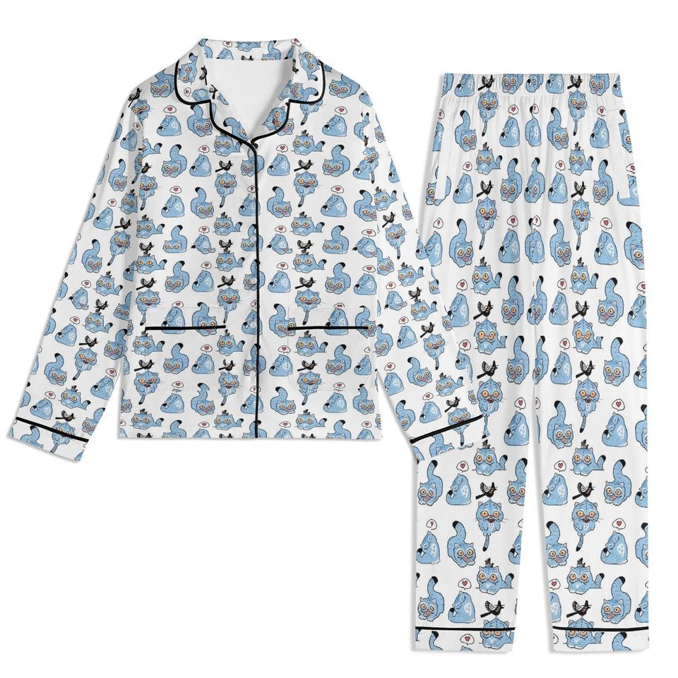 Derpy Tiger Pajamas Set, Kpop Demon Hunter Pajamas Set, Mira Rumi Joey Sleepwear, Demon Hunter Merch, Huntrix Fan Gift, Music Pajama Set