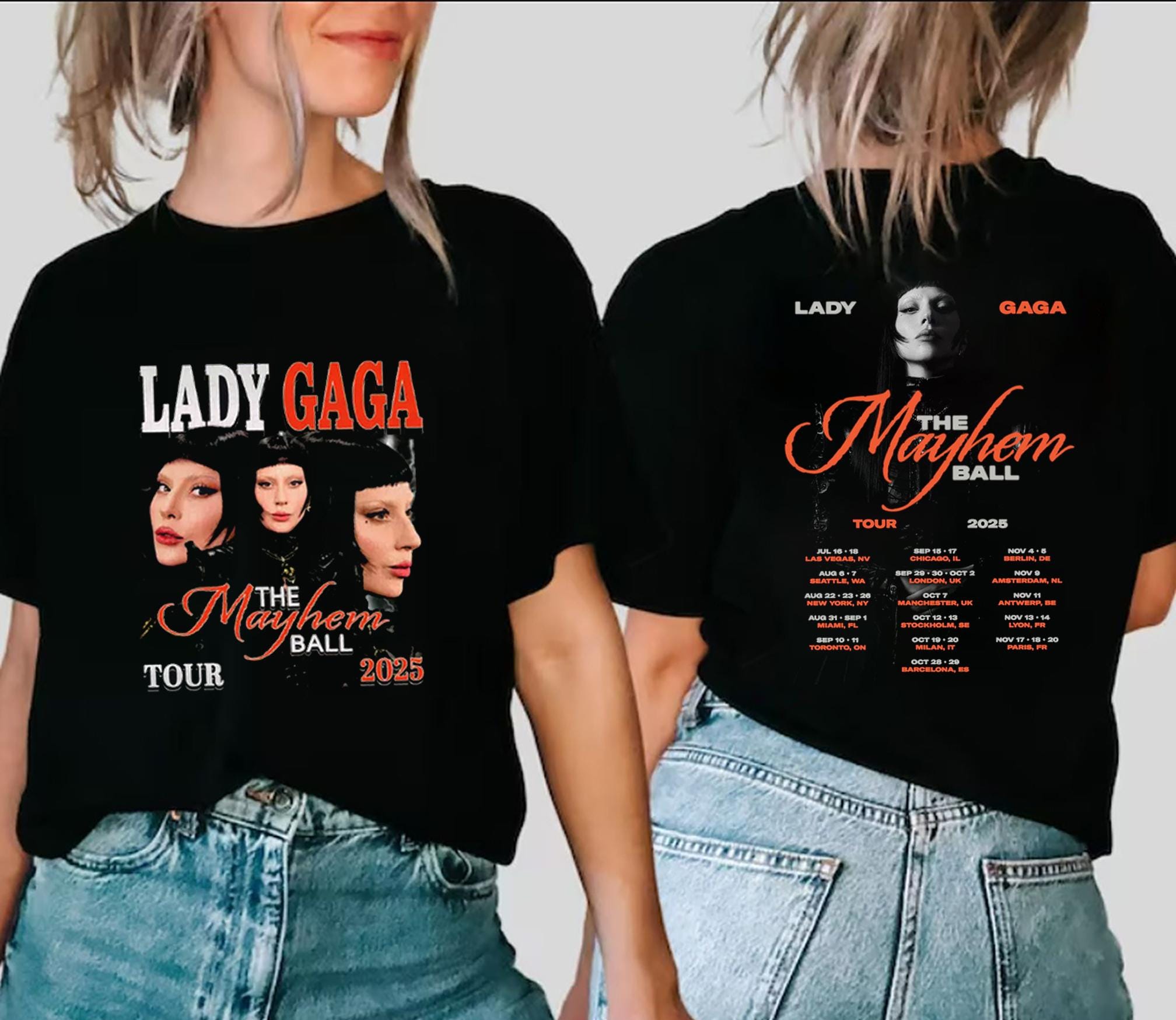 2025 Ld ga The Mayhem Ball Tour Shirt, Ld ga Tour Shirt, Ld ga Tee, The Mayhem Ball Tour Tshirt, Ld ga The Mayhem Ball Merch