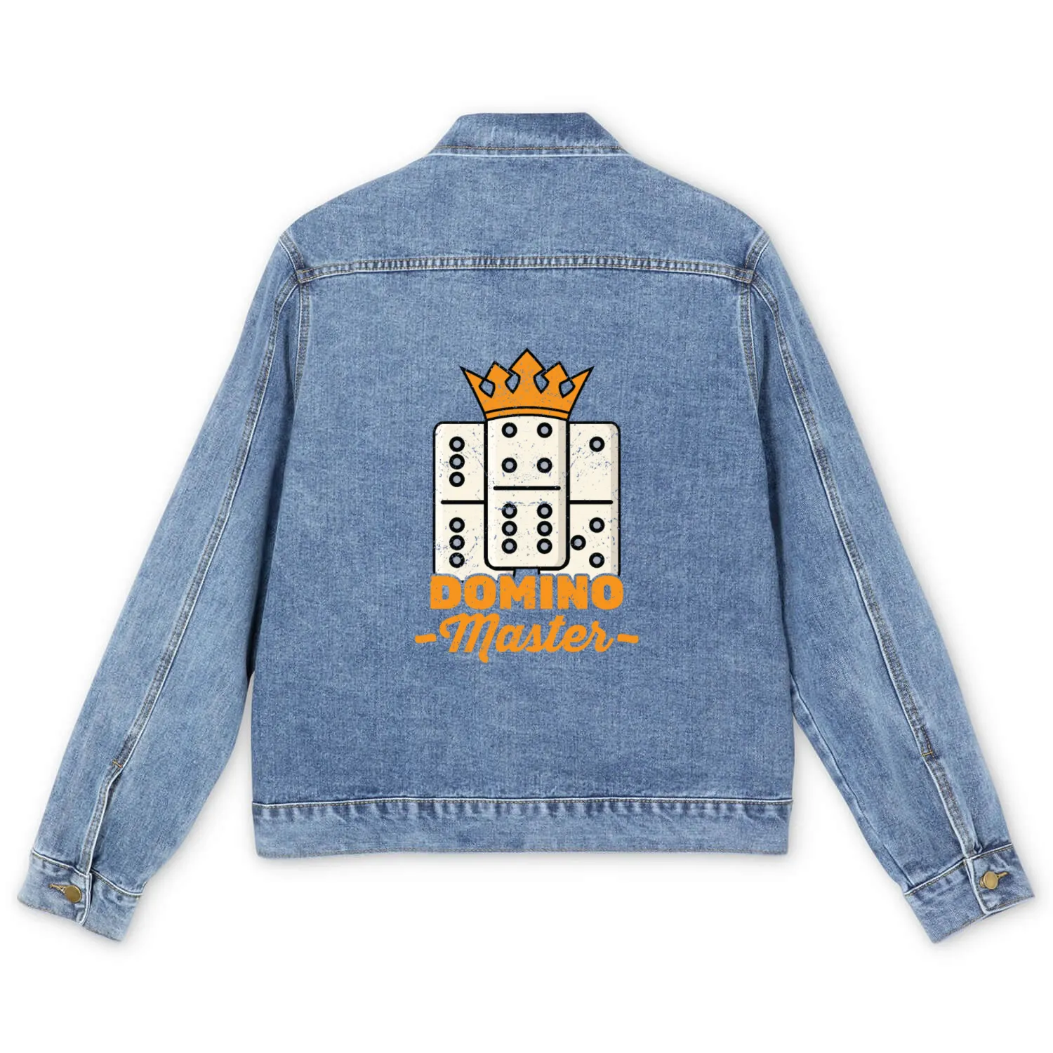 Dominoes - Domino Master - Tournament Player - Men's Denim Jackets