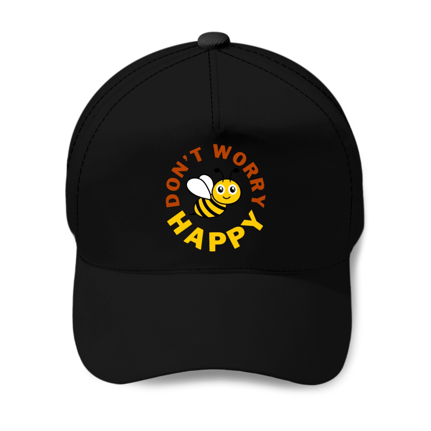 Don t Worry Bee Happy Baseball Caps